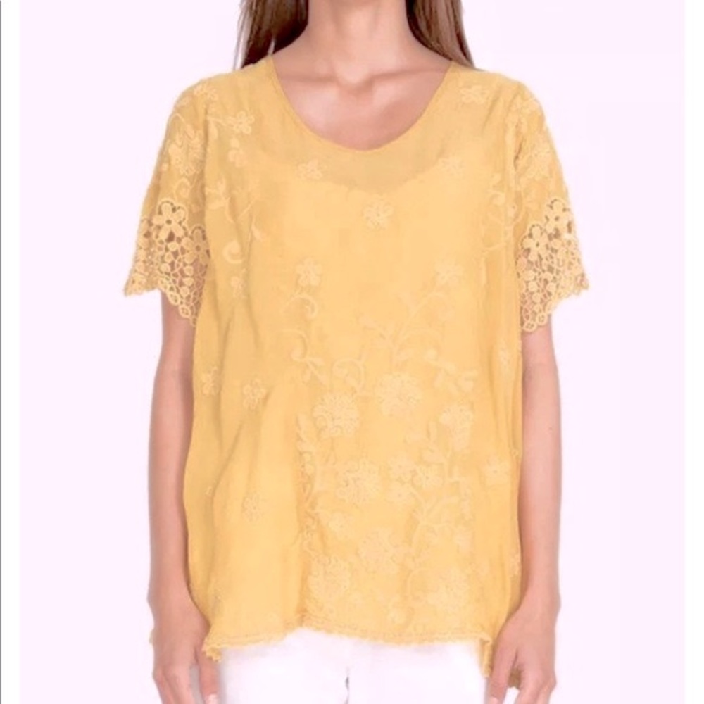 Johnny Was NWOT Neneti Eyelet Embroidered Top 👚